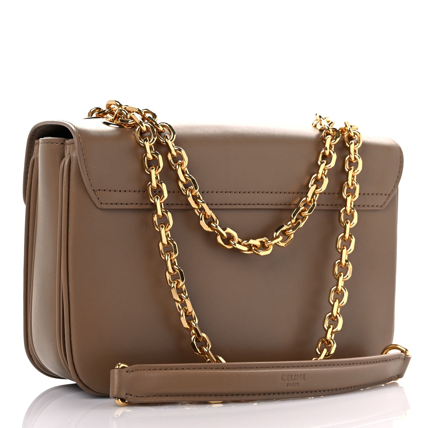 Celine Shiny Calfskin Medium C Bag Light Camel 2 of 9