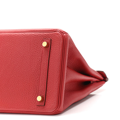 Hermes Togo Birkin 30 Rouge Casaque 10 of 11