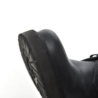 Fendi Calfskin Combat Boots 36.5 Black 12 of 17