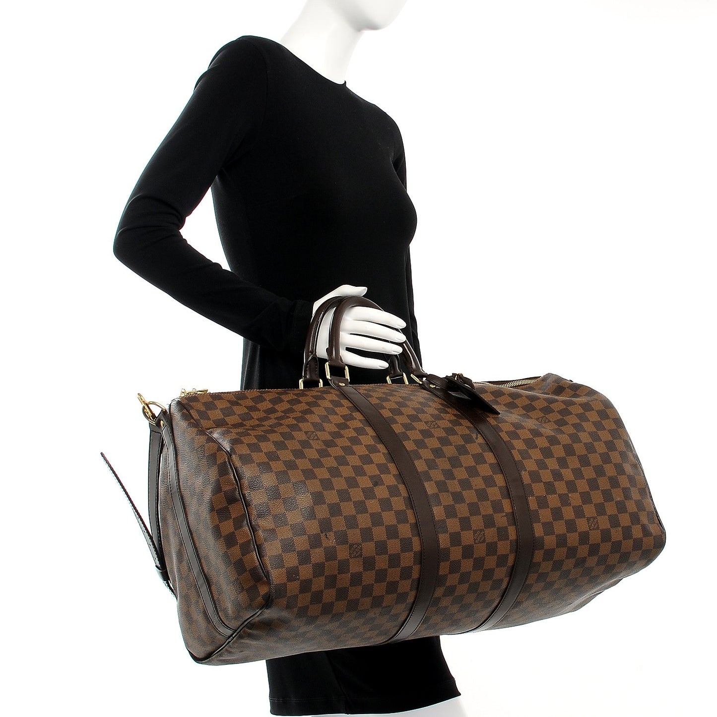 Damier Ebene Keepall Bandouliere 55