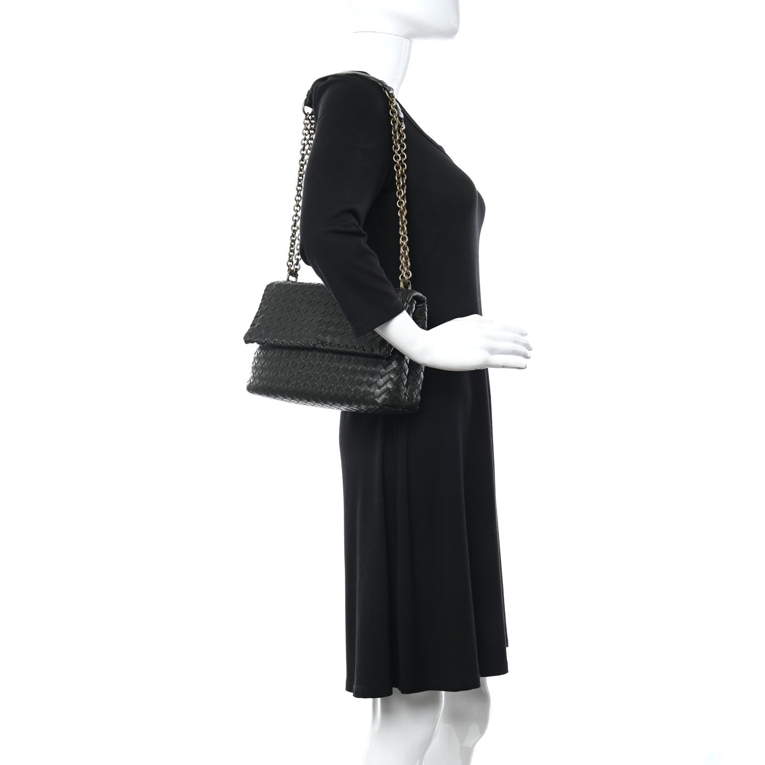 Bottega Veneta Nappa Intrecciato Small Olimpia Shoulder Bag Dark Moss 2 of 10