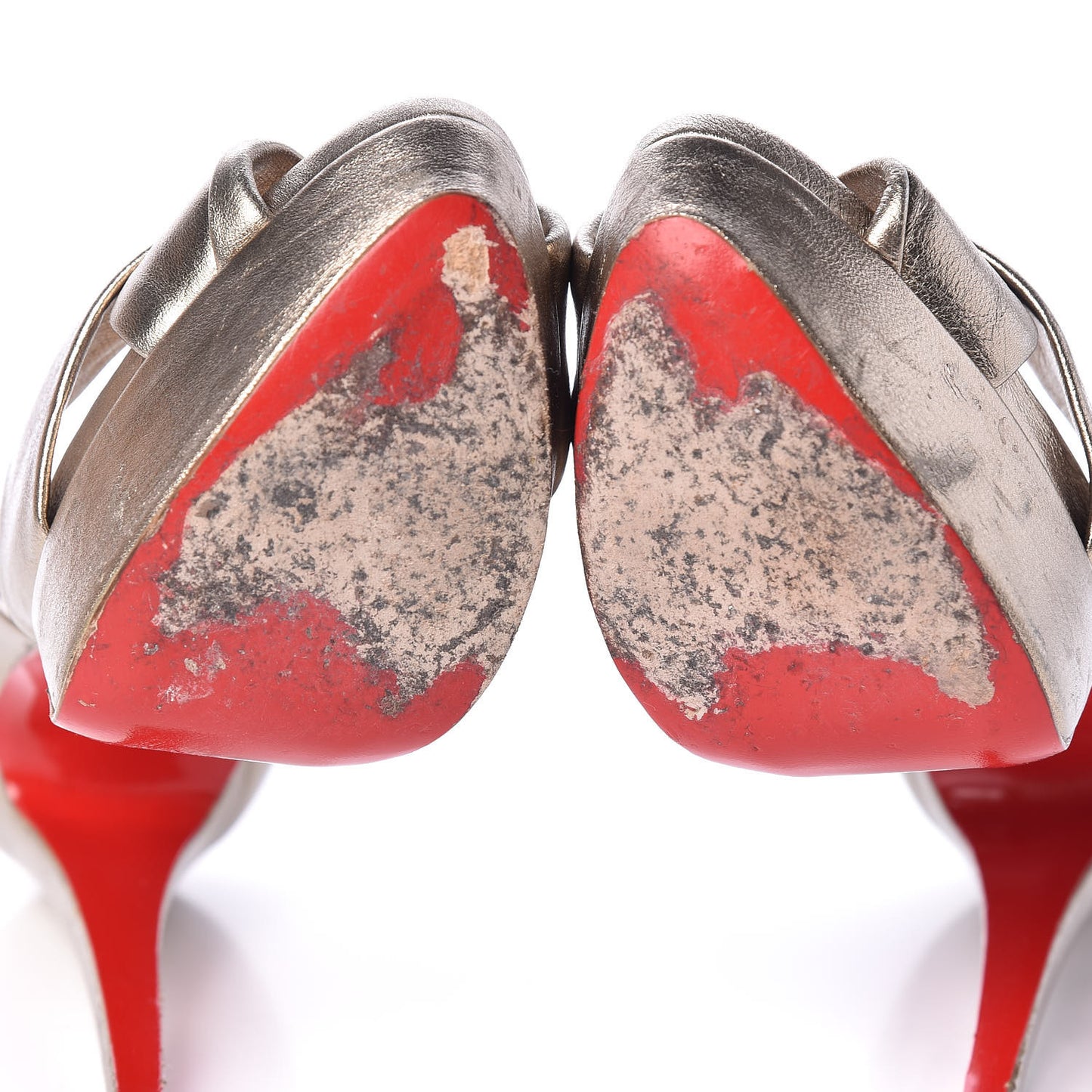 Metallic Nappa Silk Volpi 150 Platform Sandals 36.5 Alba