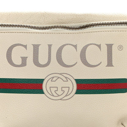 Gucci Grained Calfskin Small Logo Belt Bag White 8 of 12