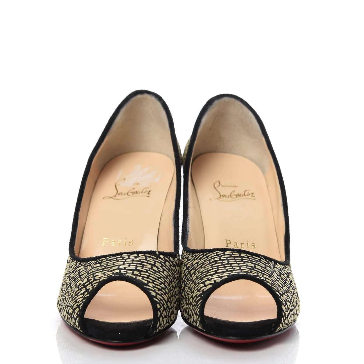 Straw Fabric New You 85 Pumps 35 Panama Bambou