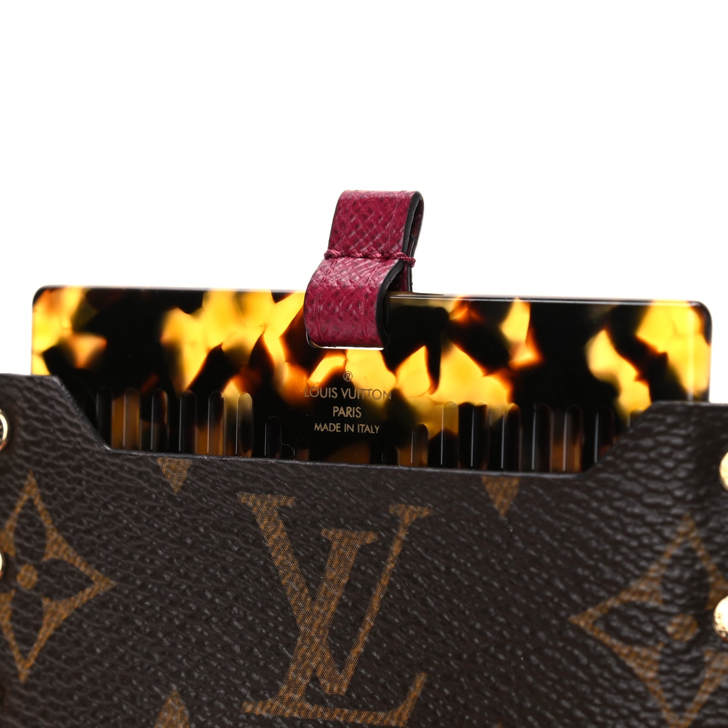 Monogram Comb Case Fuchsia