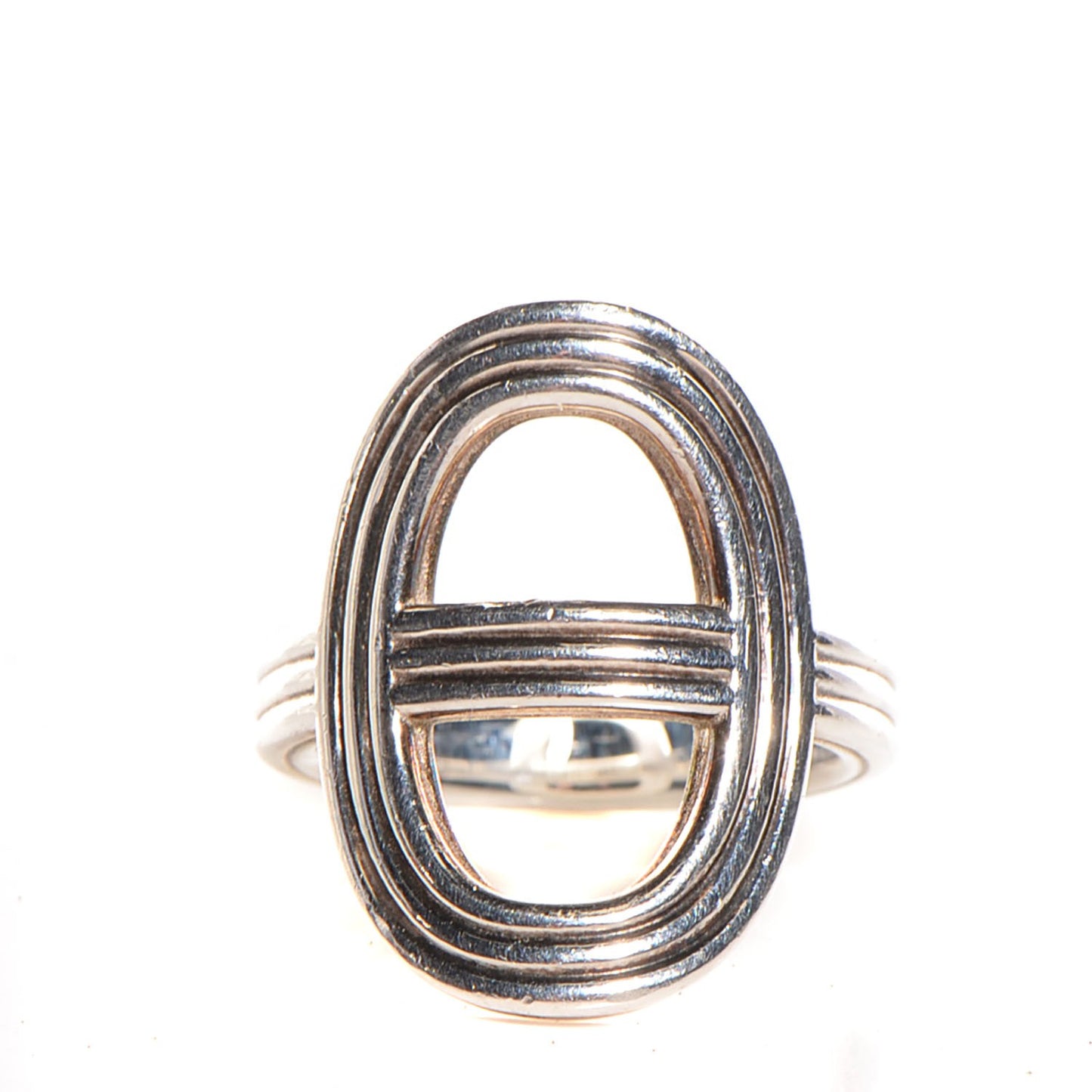 Sterling Silver Vertical Chaine d'Ancre 24 Ring 50 5.25