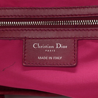 Christian Dior Coated Canvas Cannage Small Panarea Tote Fuchsia 5 of 12