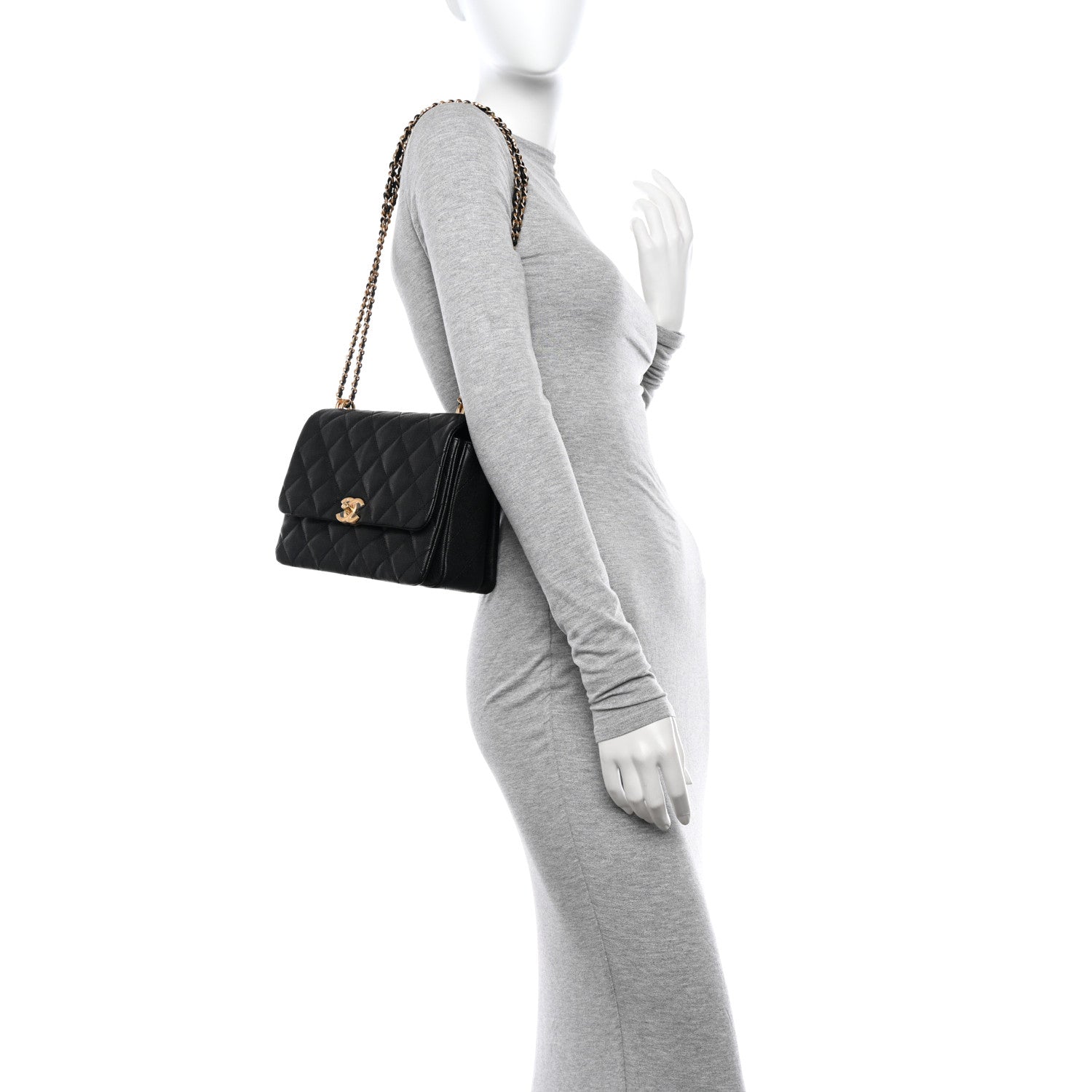 Chanel Caviar Quilted Coco First Flap Black 2 of 10