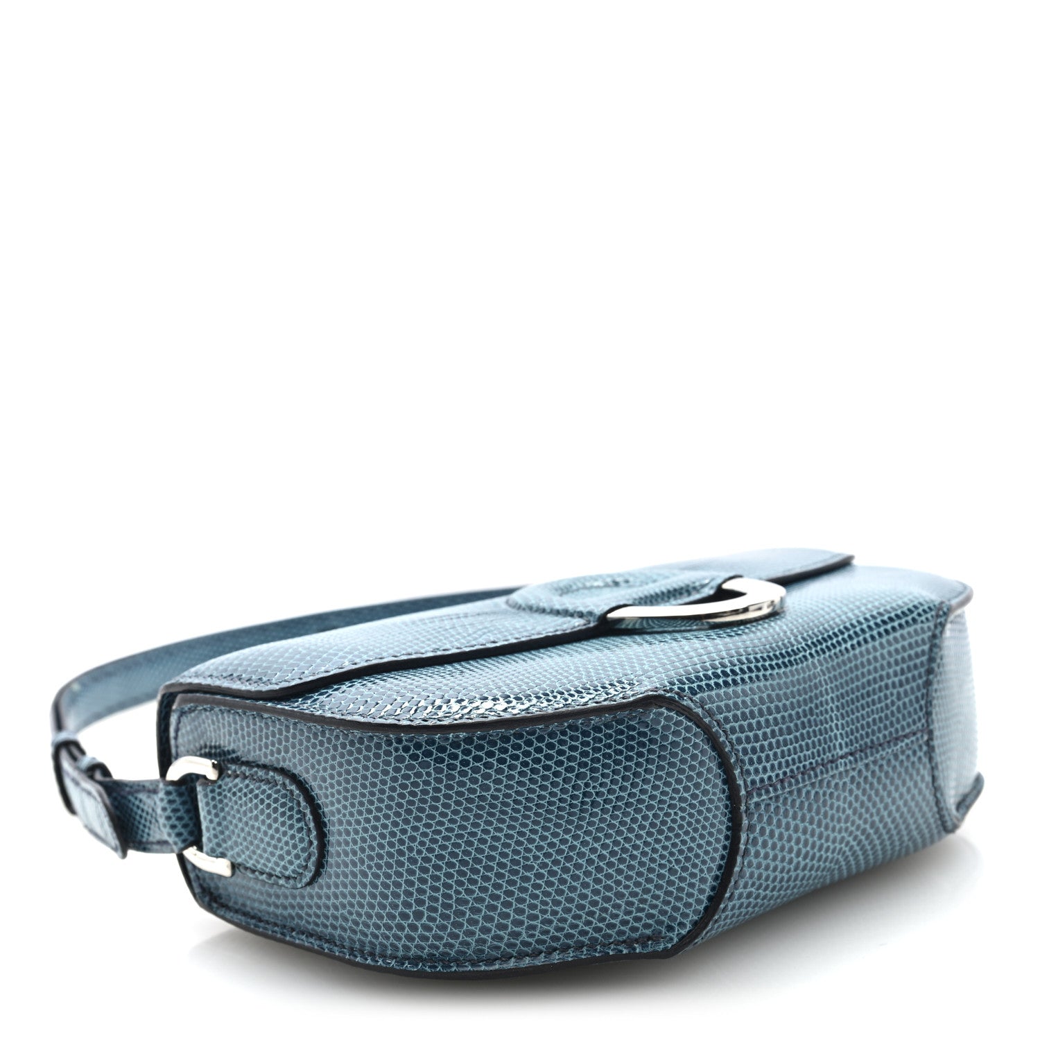 Hermes Niloticus Lizard Cherche Midi 18 Bleu Petrole 4 of 11