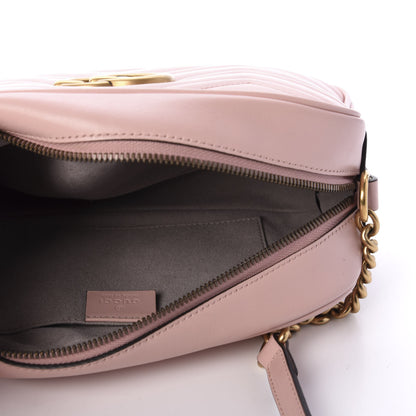 Gucci Calfskin Matelasse Small GG Marmont Chain Shoulder Bag Perfect Pink 4 of 9