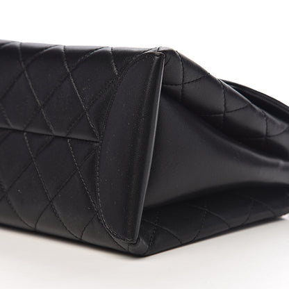 Chanel Lambskin Quilted Large Trendy Spirit Top Handle Bag Black 9 of 13
