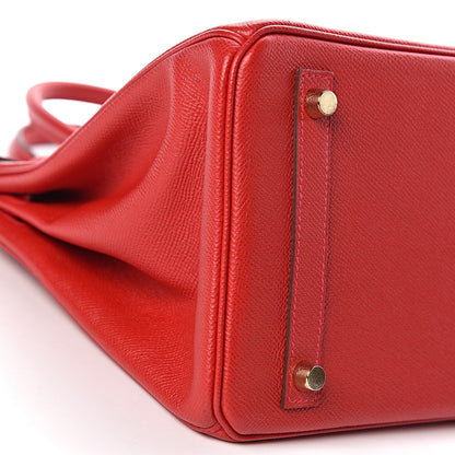 Hermes Epsom Birkin 30 Rouge Casaque 36 of 38