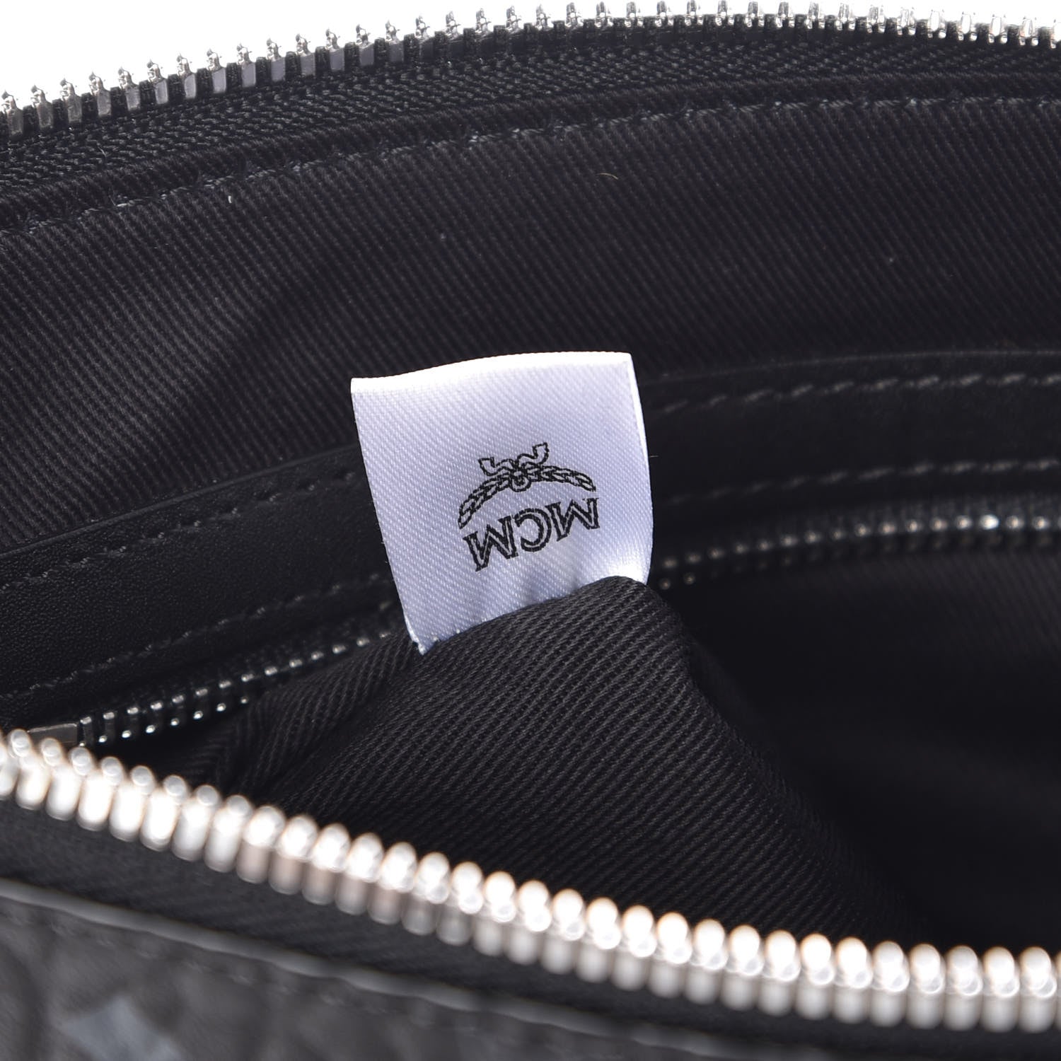 MCM Visetos Medium Crossbody Pouch Black 7 of 8