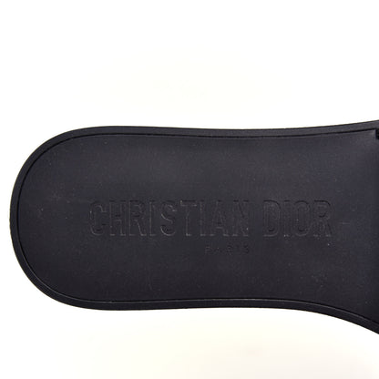 Christian Dior Matte Calfskin Pearl Dio(r)evolution Slide Sandals 38 Black 7 of 10