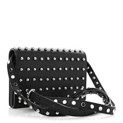 Alexander Wang Calfskin Studded Prisma Double Biker Crossbody Bag Black 3 of 10