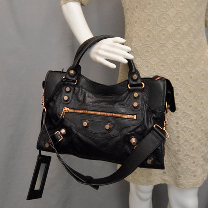 Balenciaga Agneau Giant 21 Rose Gold Hardware City Black 2 of 7