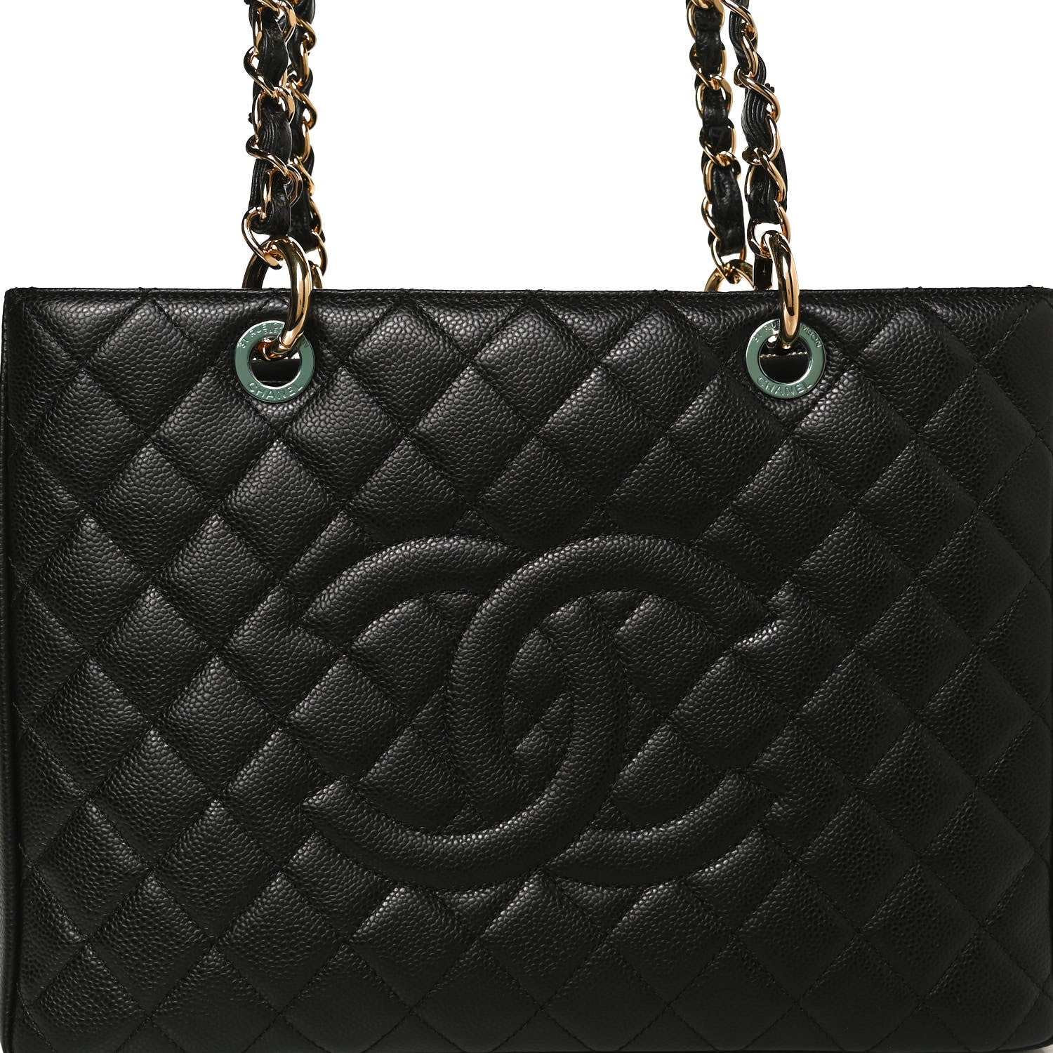 Chanel Caviar Quilted Grand Shopping Tote GST Black 8 of 10