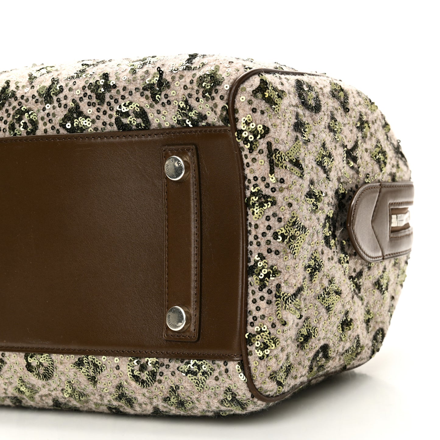 Sequin Monogram Sunshine Express Speedy Kaki
