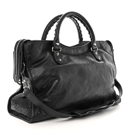 Balenciaga Agneau Classic Silver Hardware City Black 4 of 11