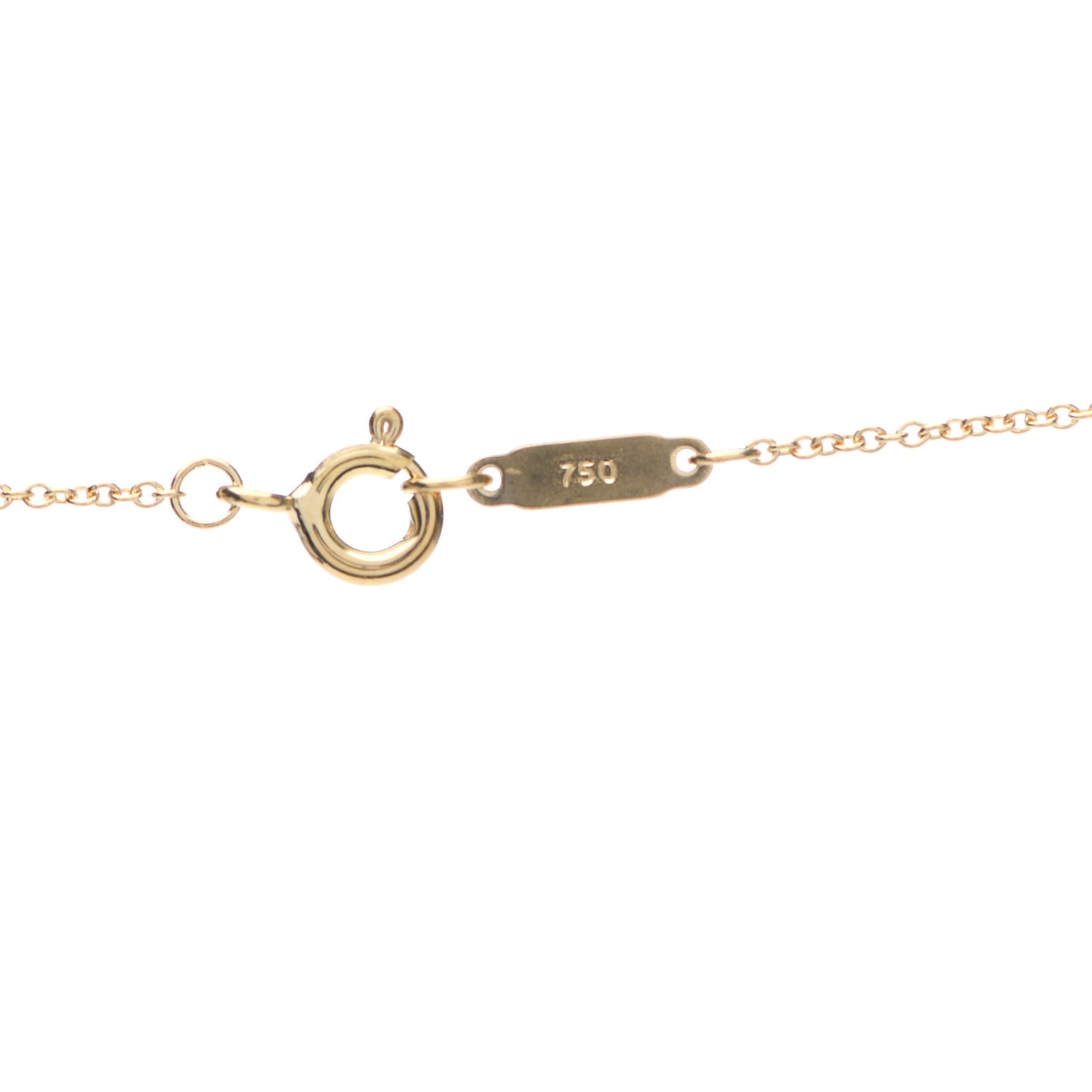 18K Yellow Gold Notes Round Pendant Necklace