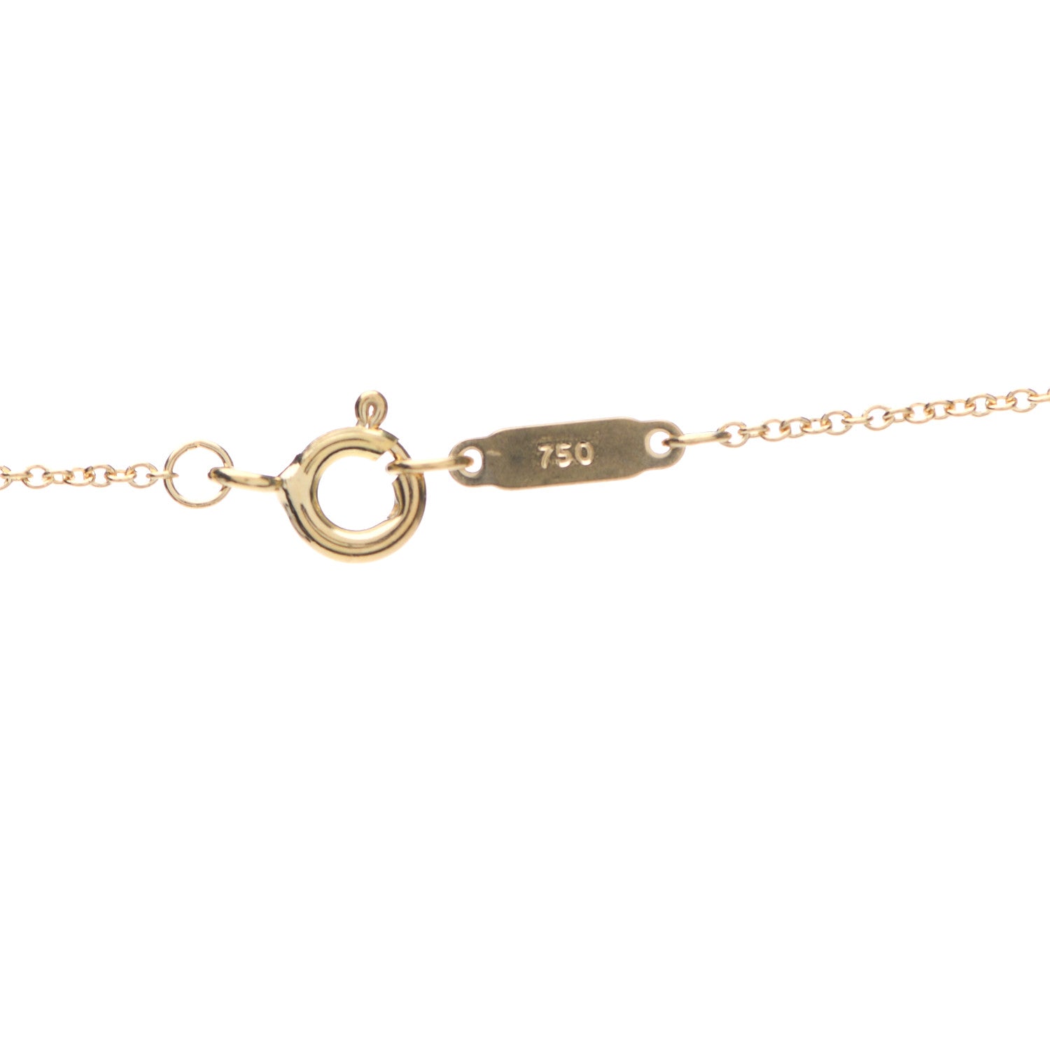 Tiffany 18K Yellow Gold Notes Round Pendant Necklace 4 of 5
