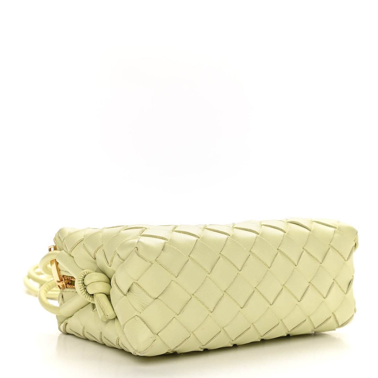 Nappa Intrecciato Mini Loop Camera Bag Lemon Washed