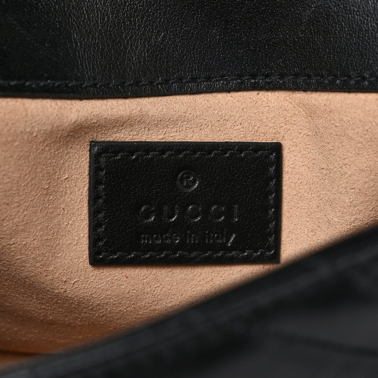 Gucci Calfskin Matelasse Monochrome GG Marmont Chain Belt Bag Black 6 of 10