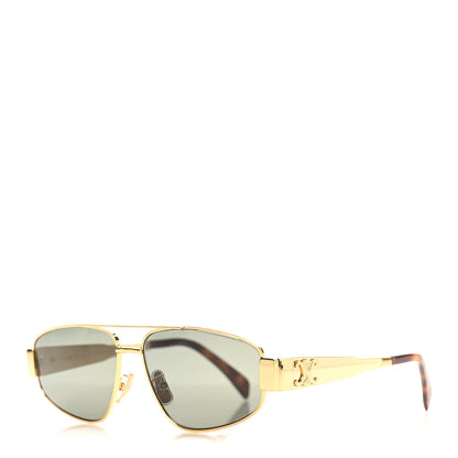 Celine Metal Triomphe 03 Sunglasses CL40281U Gold 1 of 7