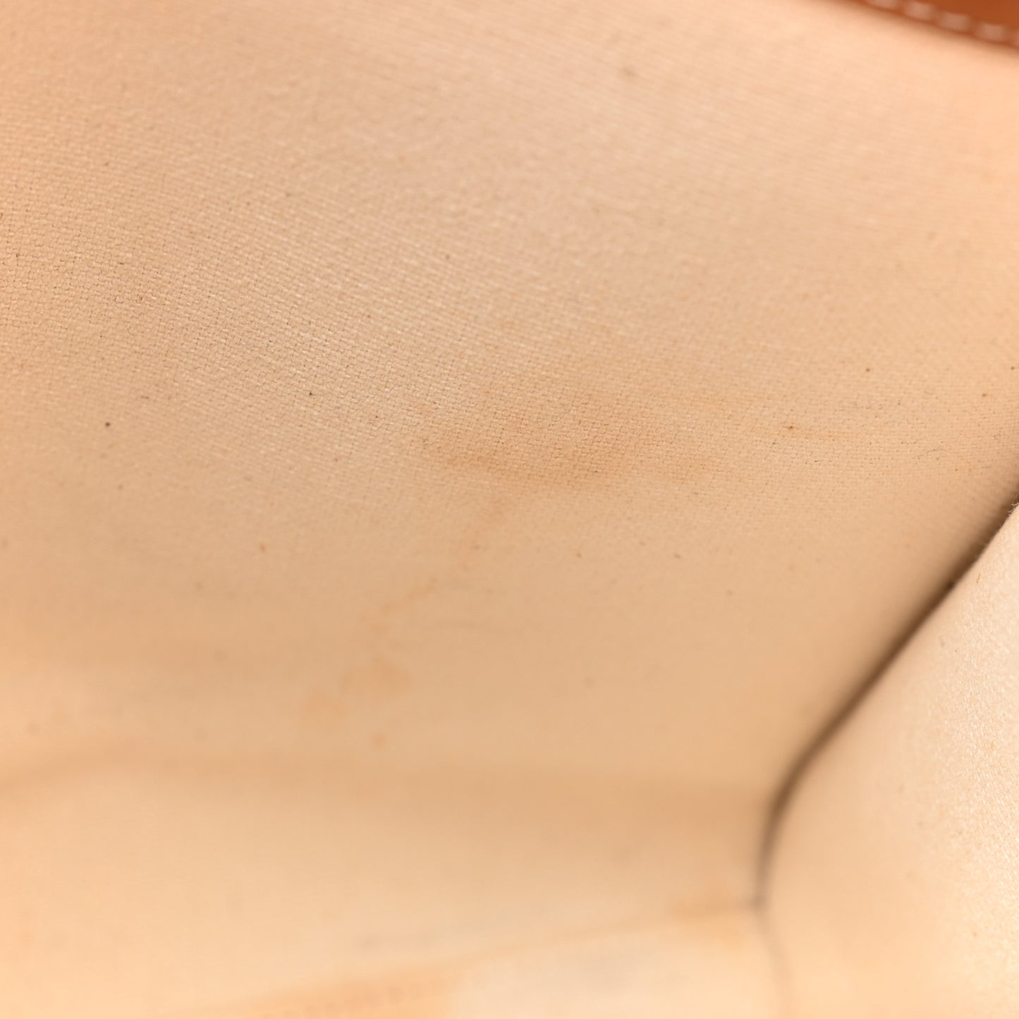 Canvas Calfskin Logo Print Small Vertical Cabas Natural Tan
