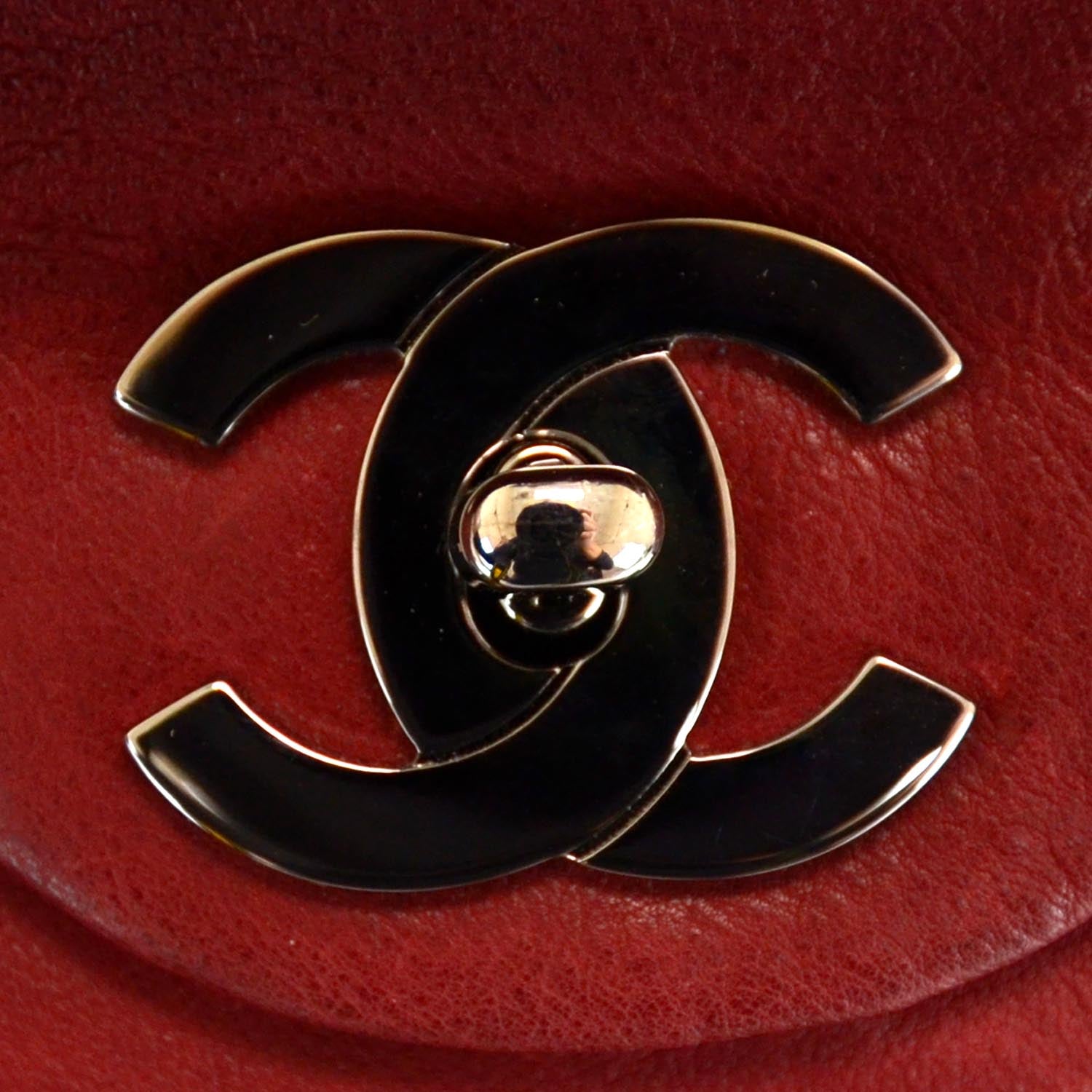 Chanel Calfskin Large Traveling Tote Red 4 of 10