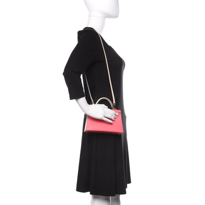 Hermes Epsom Horseshoe Mini Kelly Sellier 20 Rose Azalee Craie 2 of 12