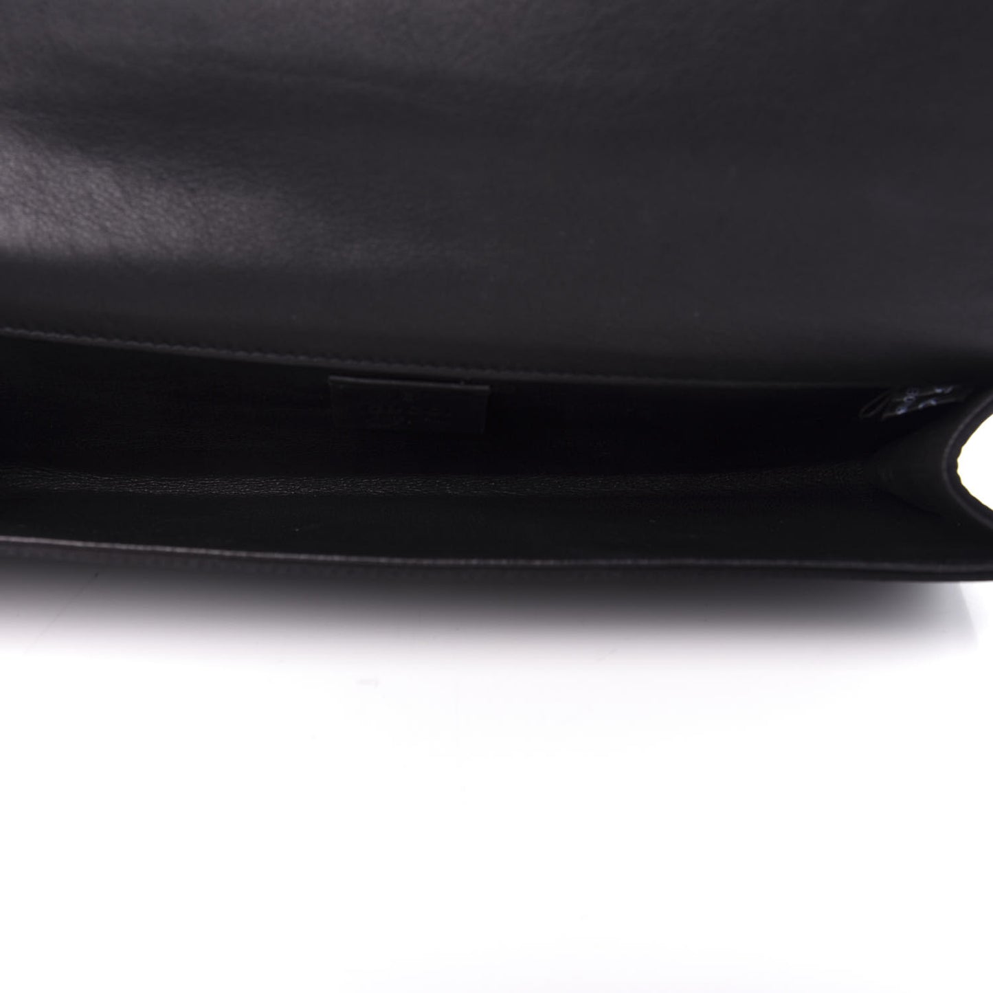 Satin Crystal Clutch Black