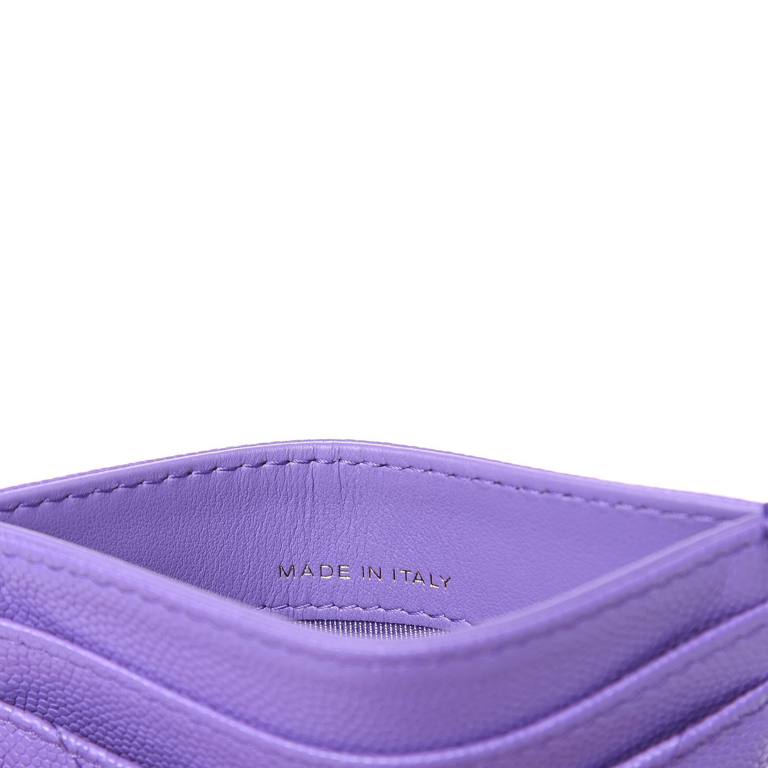 Chanel Caviar Quilted Card Holder Purple 6 of 9