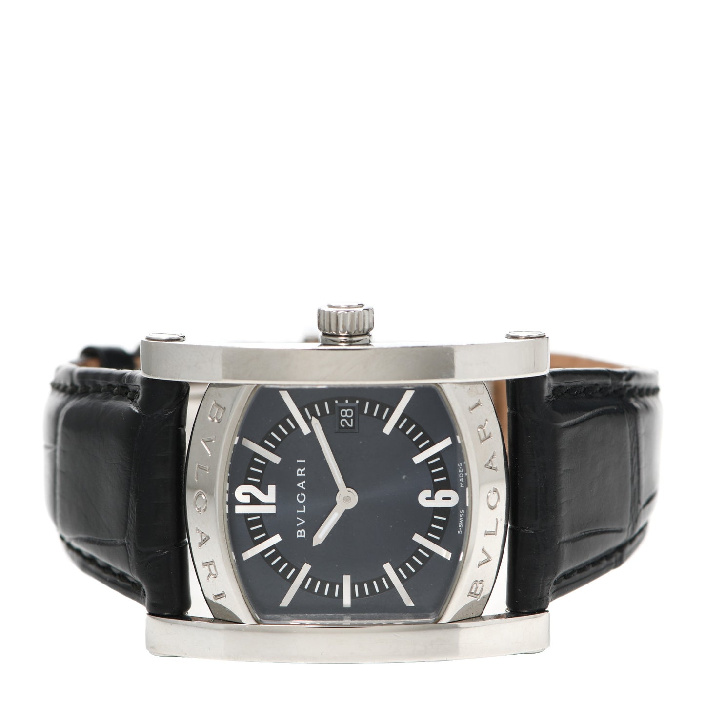 Stainless Steel Alligator 29mm Assioma Quartz Watch Black