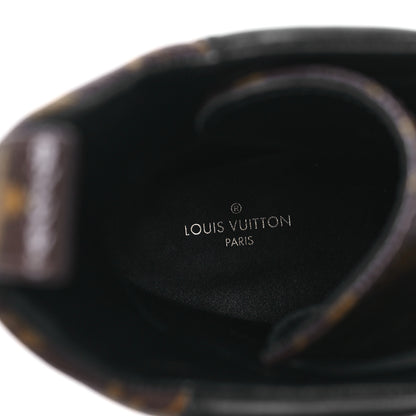 Louis Vuitton Suede Calfskin Monogram Laureate Platform Desert Boots 41 Taupe 8 of 8