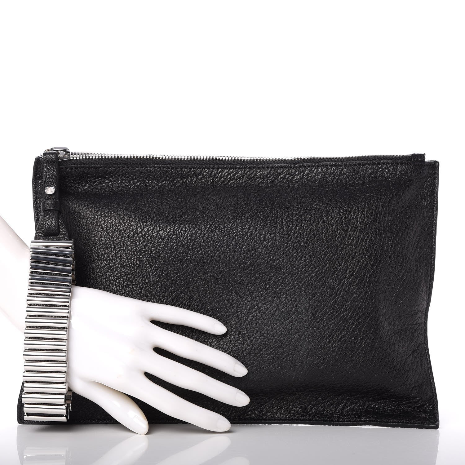 Alexander McQueen MCQ by Calfskin Zipped Pouch Black 2 of 8