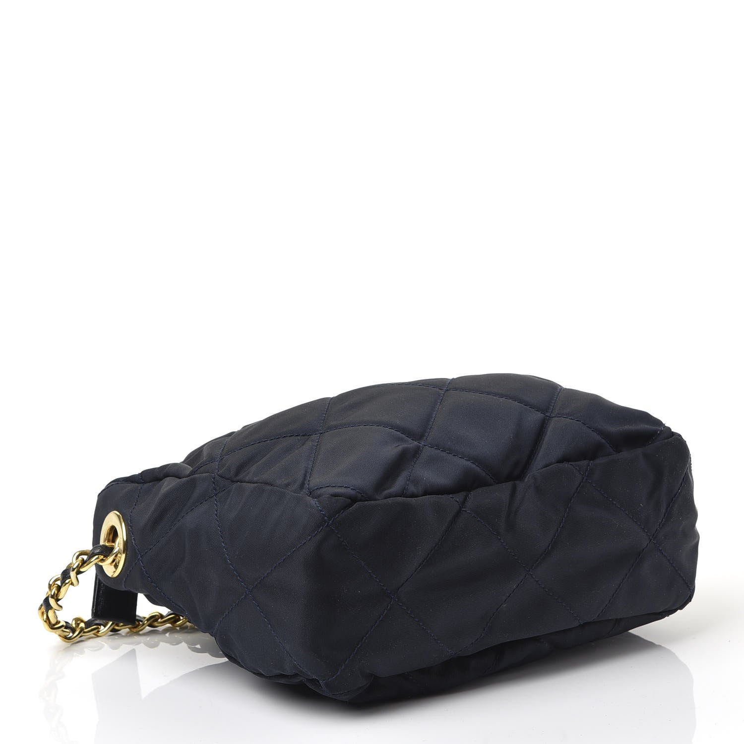Prada Nylon Tessuto Impuntu Quilted Crossbody Bag Navy 3 of 9