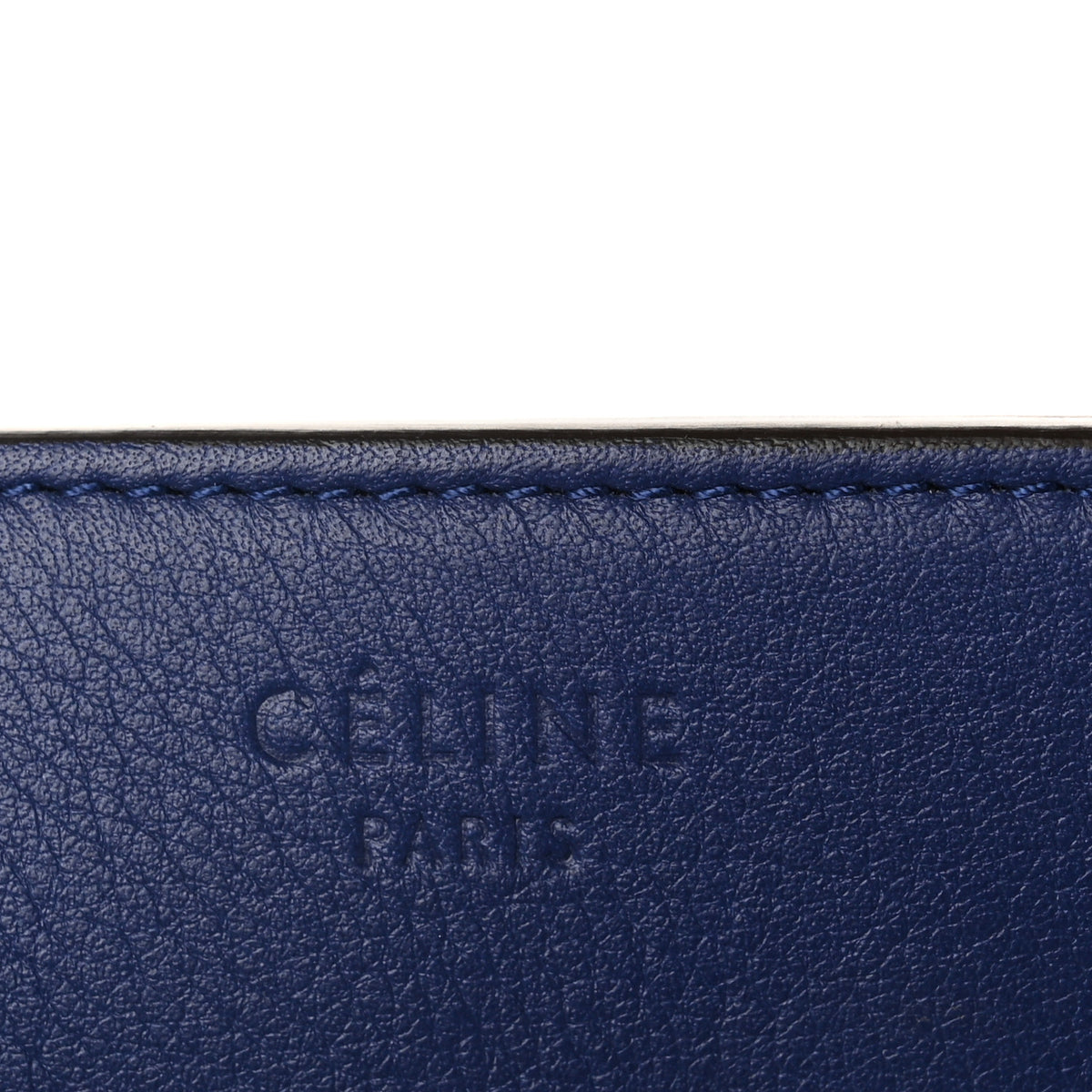Celine Grained Calfskin Medium Phantom Luggage Indigo 6 of 11
