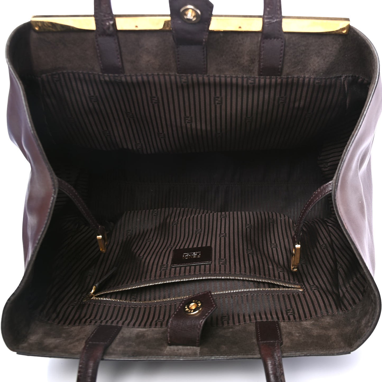 Vitello Elite Flamingo Large 2Jours Tote Moro Marrone Nocciola