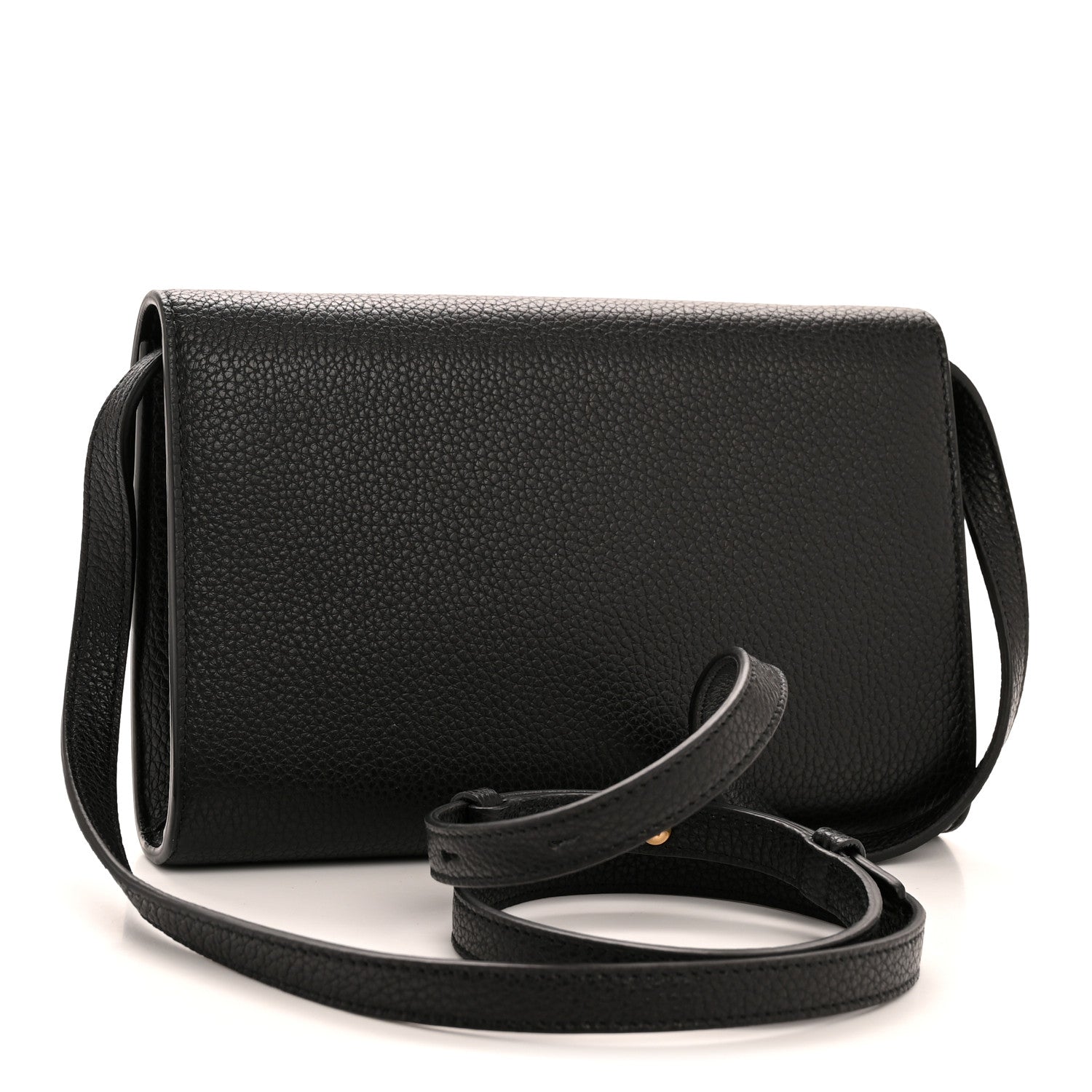 Salvatore Ferragamo Grained Calfskin Gancini Crossbody Flap Black 3 of 10