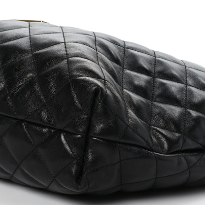 Saint Laurent Lambskin Quilted Maxi Icare Shopping Tote Black 10 of 10