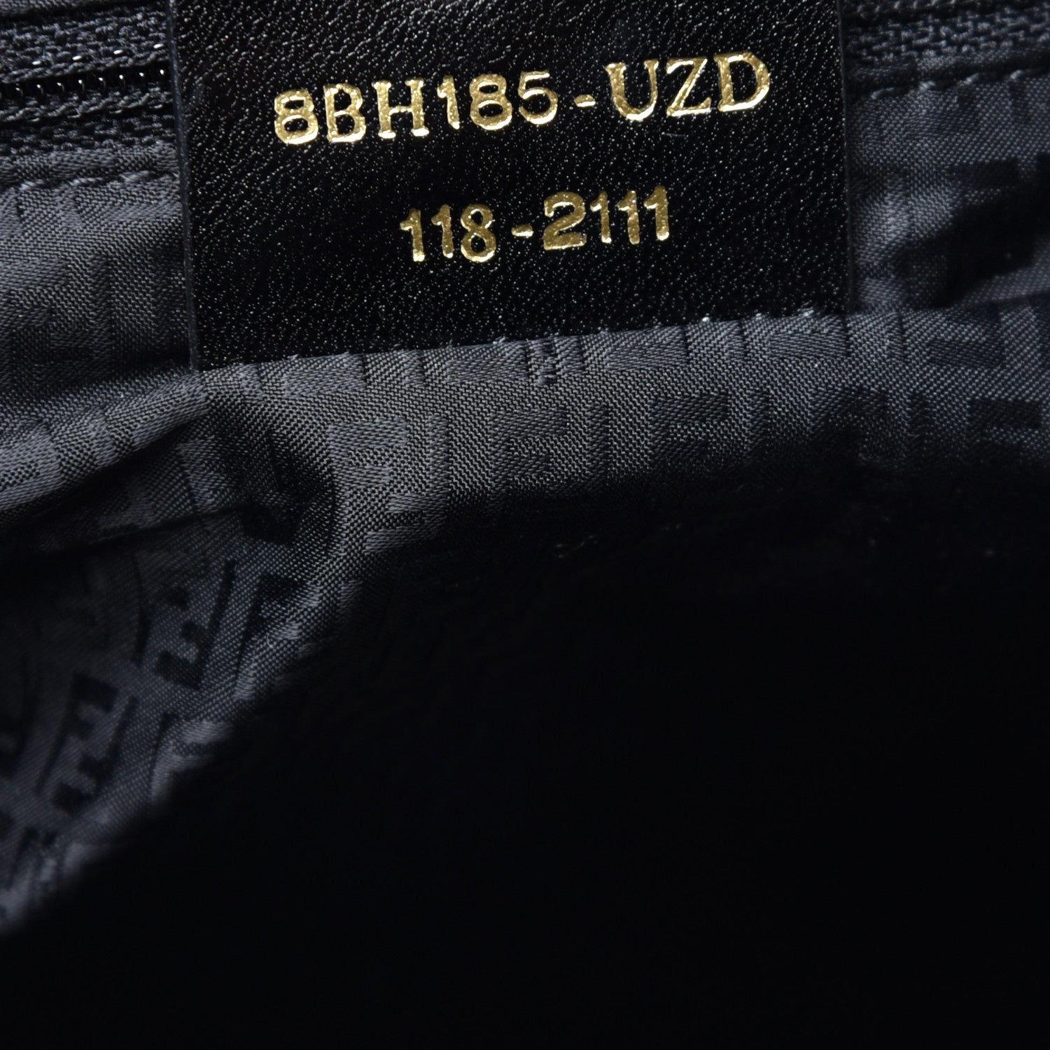 Fendi Zucca Spalmati Medium Roll Tote Black 7 of 12