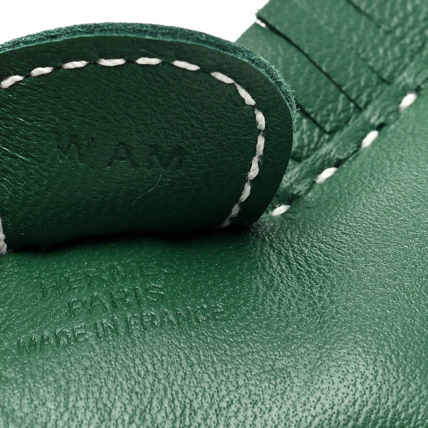 Hermes Milo Lambskin Grigri Rodeo Horse Bag Charm PM Vert Moyen 3 of 4