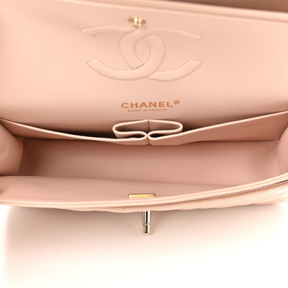 Chanel Caviar Quilted Medium Double Flap Light Beige 5 of 10