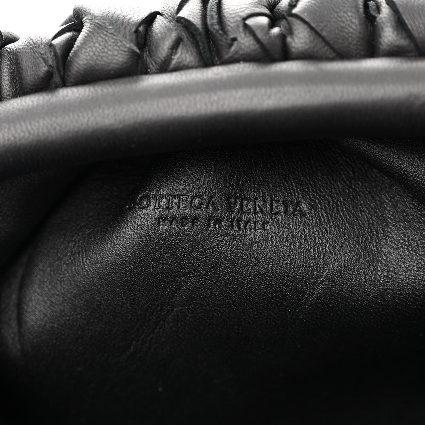 Nappa Intrecciato The Mini Pouch Black