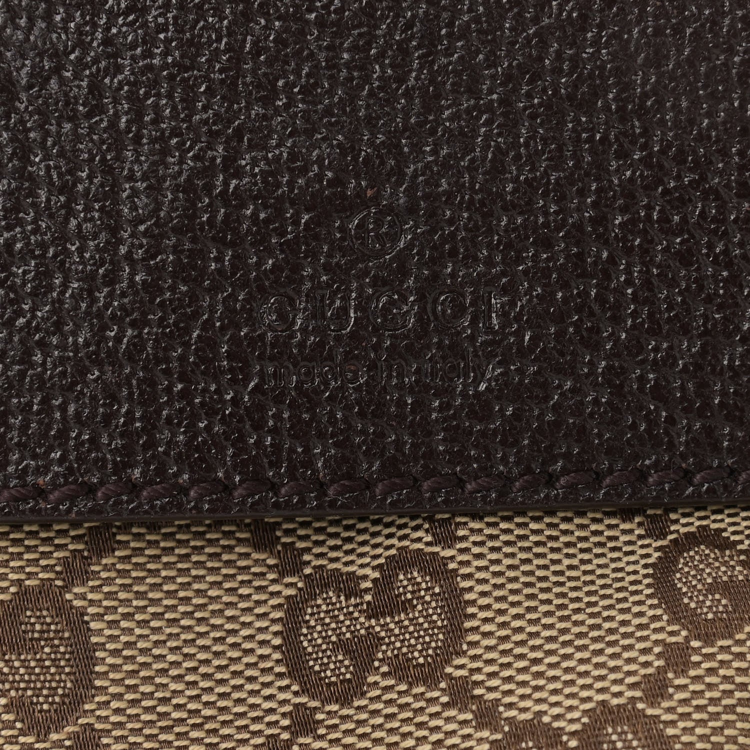 Gucci GG Monogram Double Pocket Belt Bag Dark Brown 6 of 11