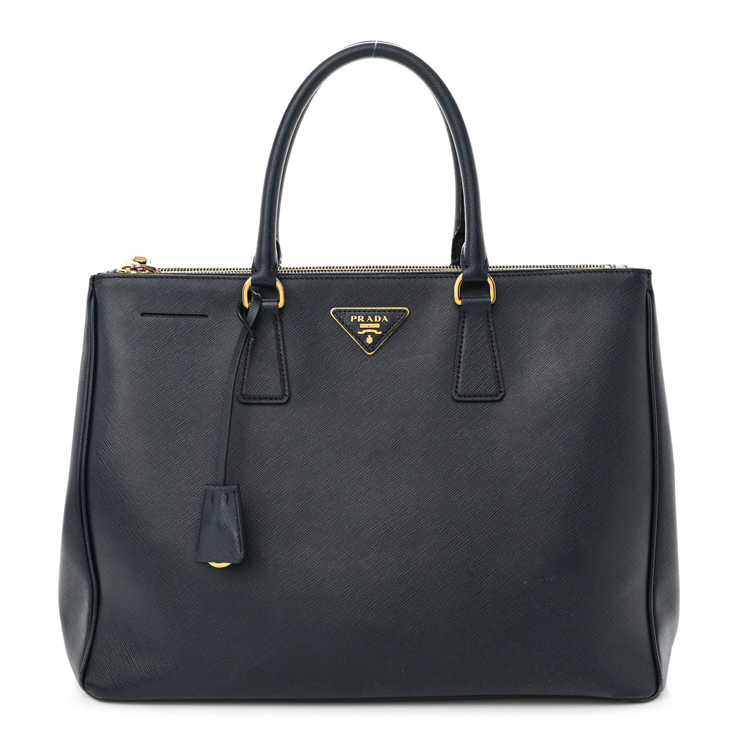 Prada Saffiano Medium Galleria Double Zip Tote Baltico 1 of 14