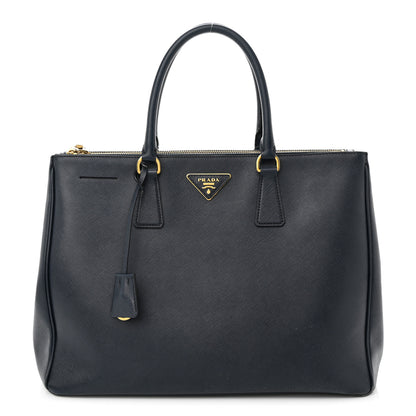 Prada Saffiano Medium Galleria Double Zip Tote Baltico 1 of 14