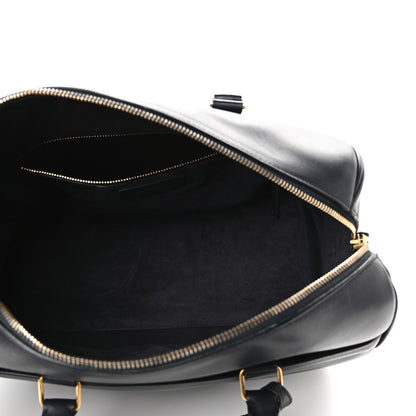Saint Laurent Calfskin Classic Duffle 6 Navy 5 of 10
