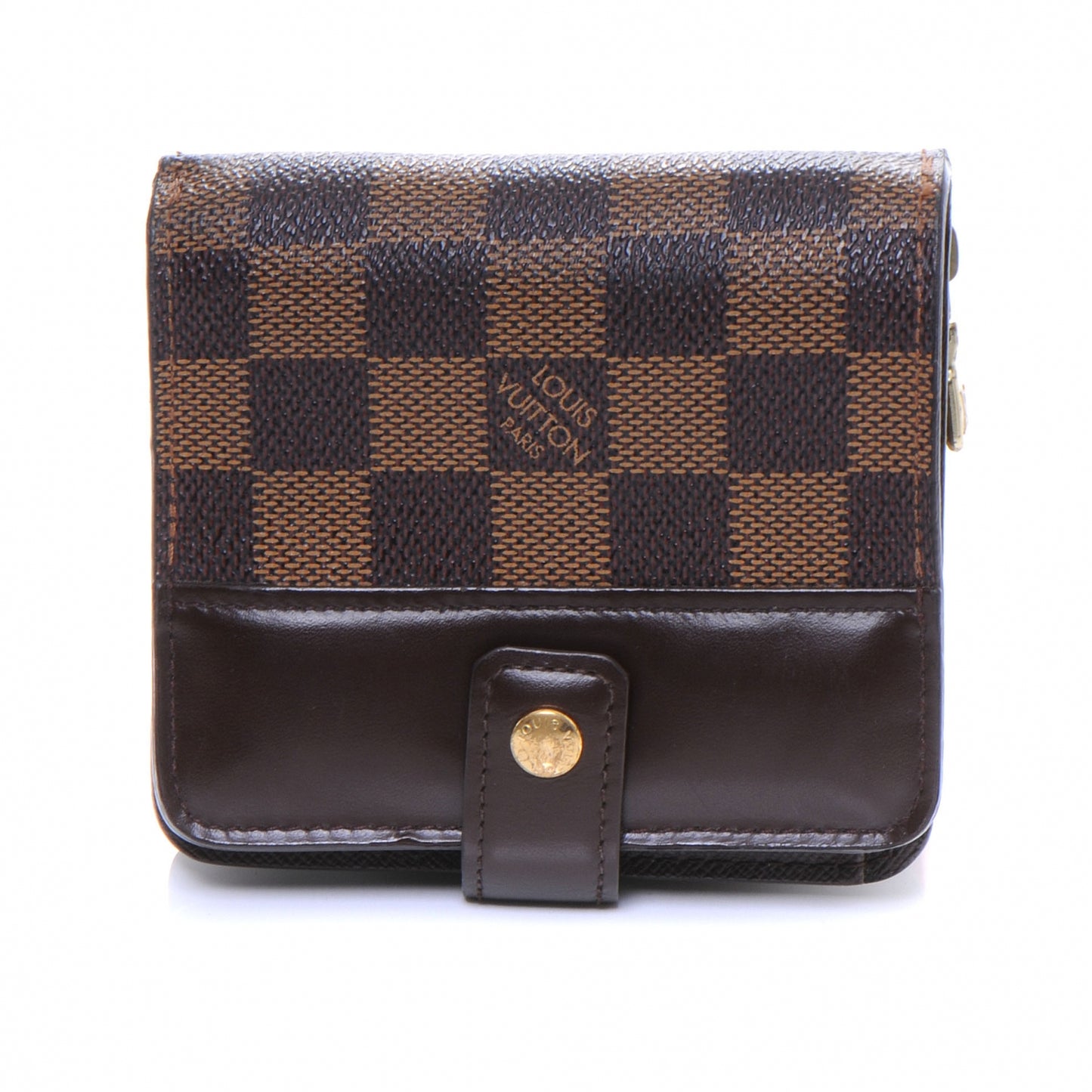 Damier Zippe Zipped Compact Wallet